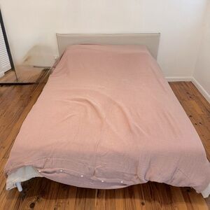 PARACHUTE COTTON FULL/QUEEN DUVET SET IN CLAY